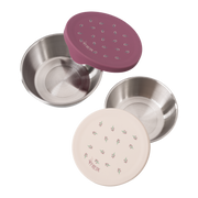 RVS snackboxjes, set van 2 - Berries
