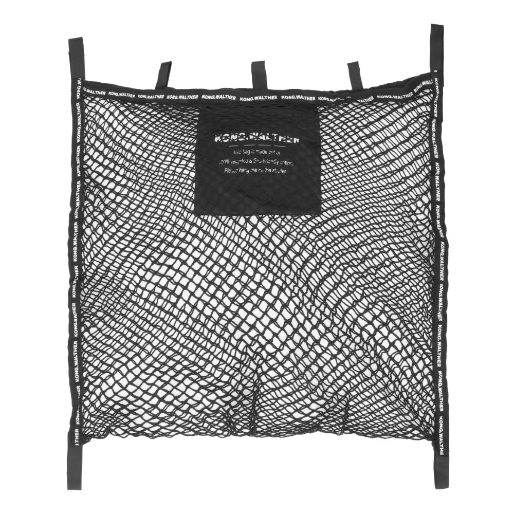Boodschappennet- eco cotton black- Kong Walther