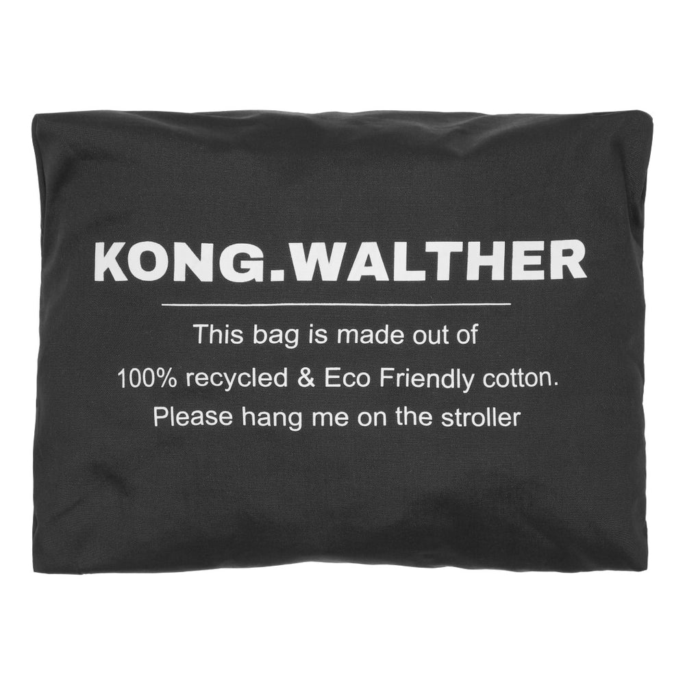 Boodschappennet- eco cotton black- Kong Walther