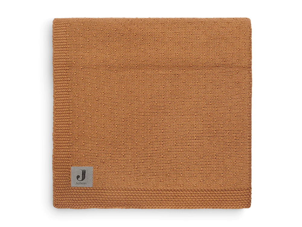 Deken Ledikant 100x150cm Bliss Knit - Caramel