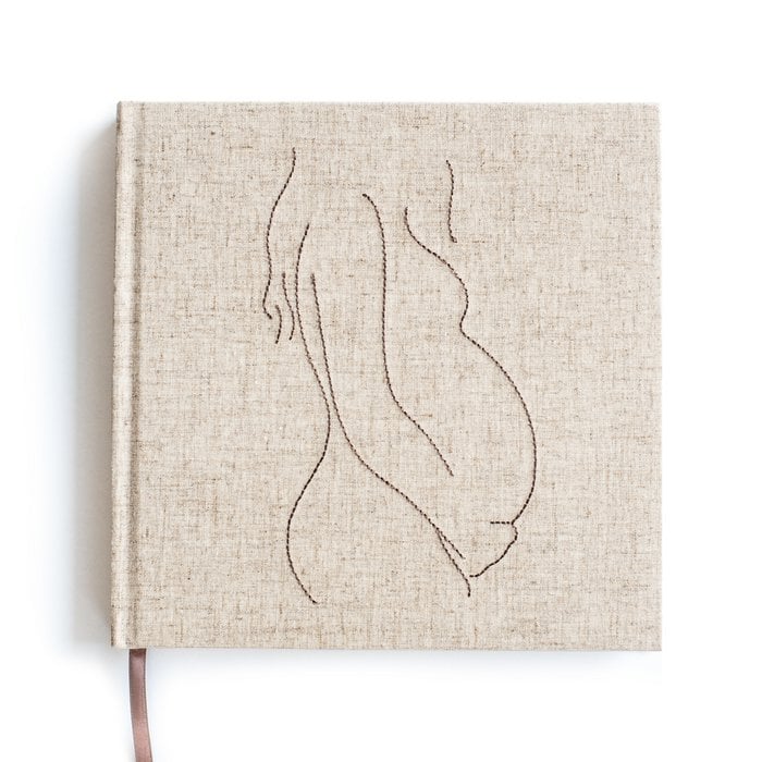 Zwangerschapsinvulboek - Linnen look
