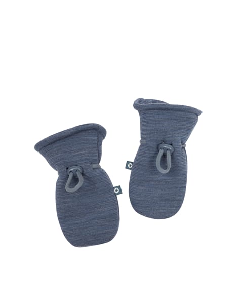 Handschoenen- Merino wol- Denim melange