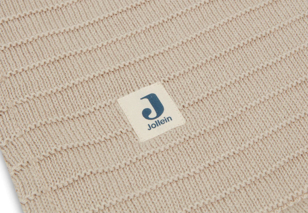 Deken Wieg 70x100cm Pure Knit Velvet - Nougat - GOTS