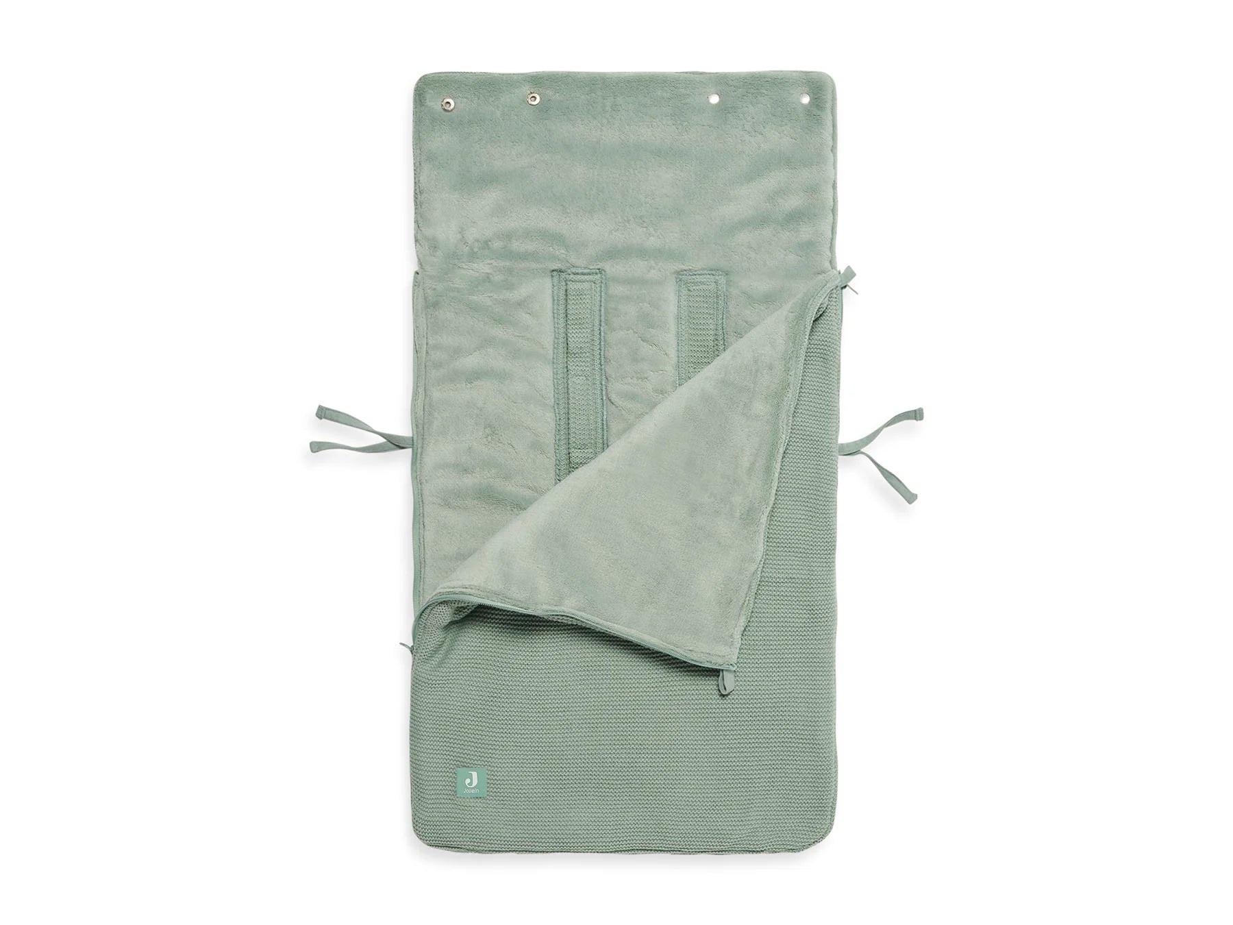 Voetenzak voor Autostoel Kinderwagen - Basic Knit - Forest Green