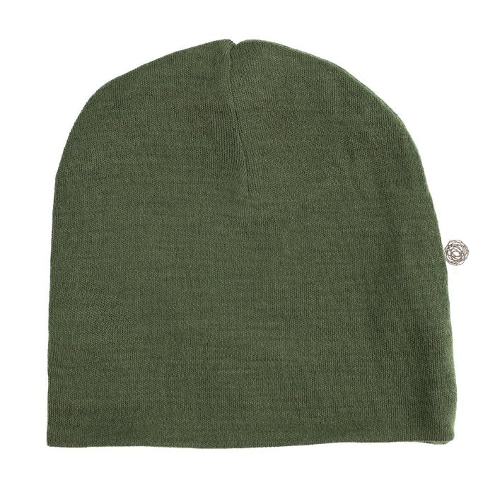 Wollen baby muts – merinowol – Rifle Green