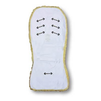 Schapenvacht Inleg voor Buggy, Kinderwagen, Autostoeltje of Maxi-Cosi – 100% Natuurlijke Wol