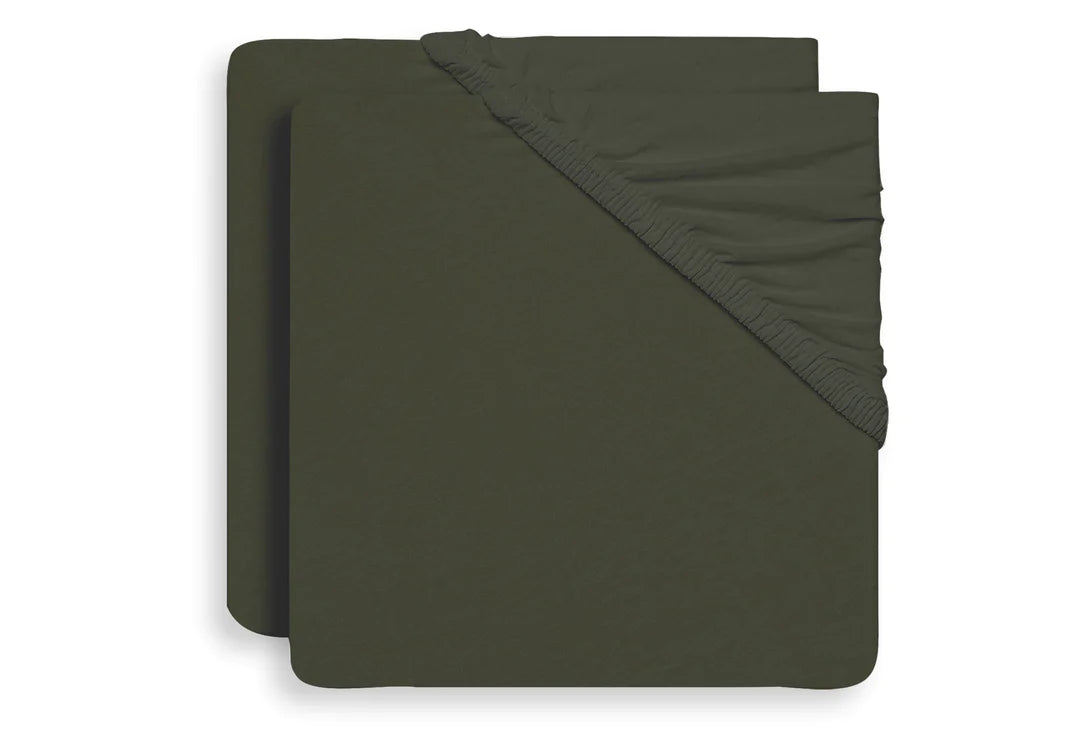 Hoeslaken wieg Jersey 40/50x80/90cm - Leaf Green - 2 Stuks