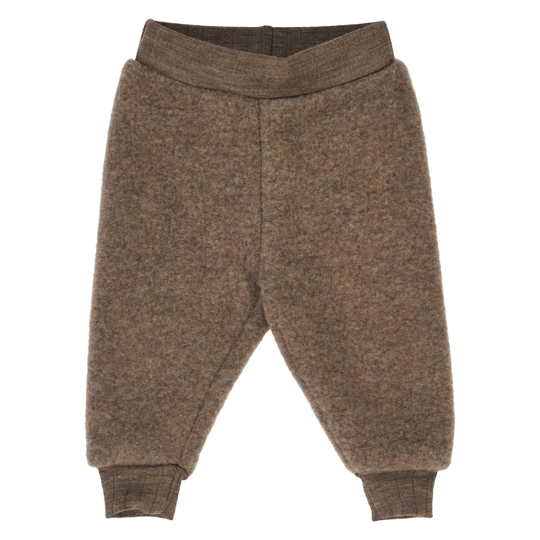 Wollen broek- Merinowolfleece- Walnoot melange-musli