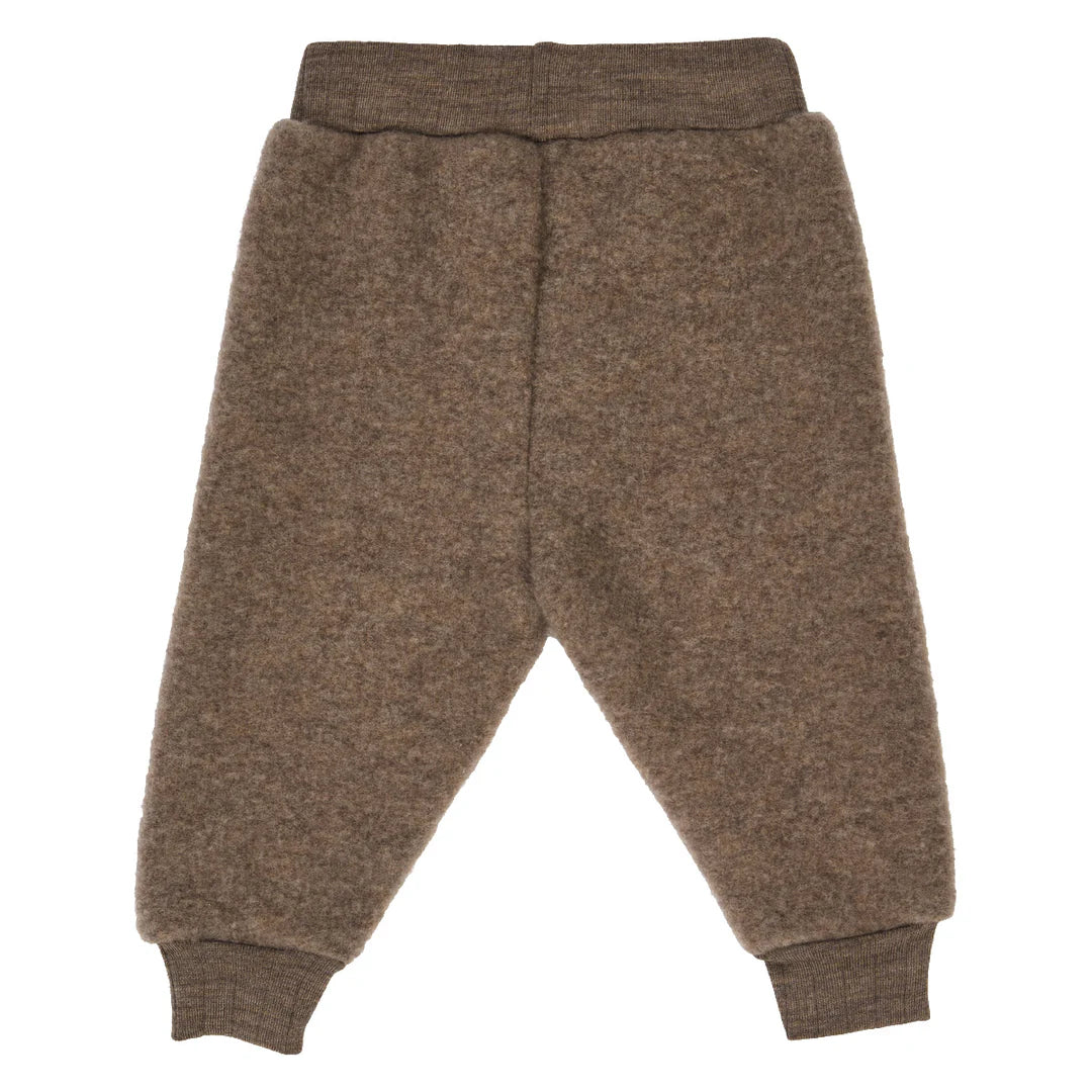 Wollen broek- Merinowolfleece- Walnoot melange-musli