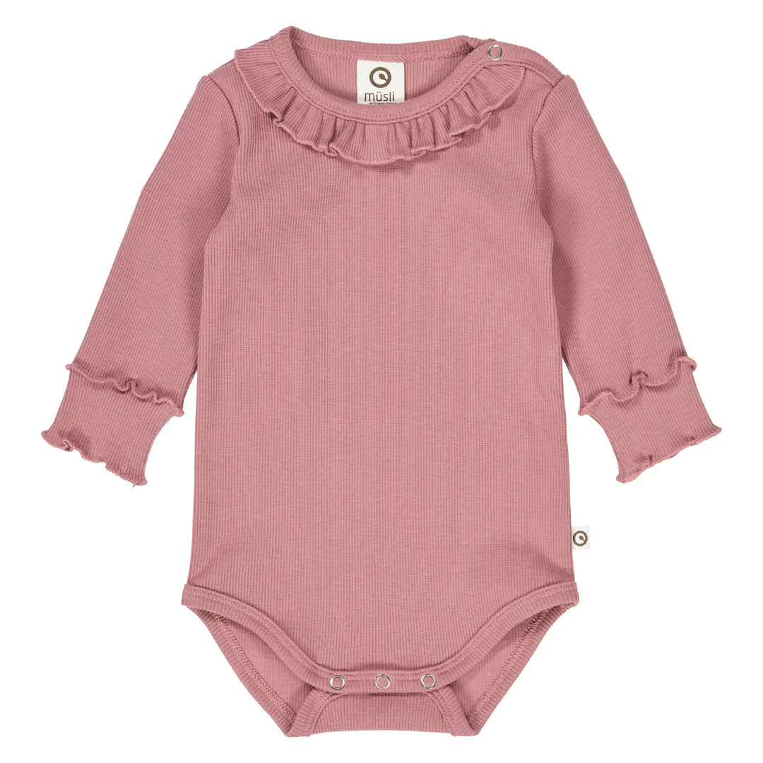 Cozy me rib romper- rose- Musli