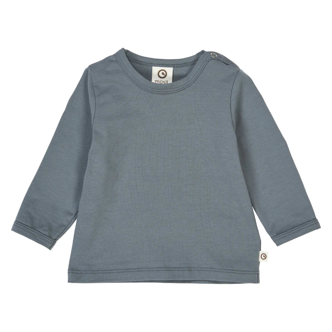 Cozy baby top- stormblauw- Musli