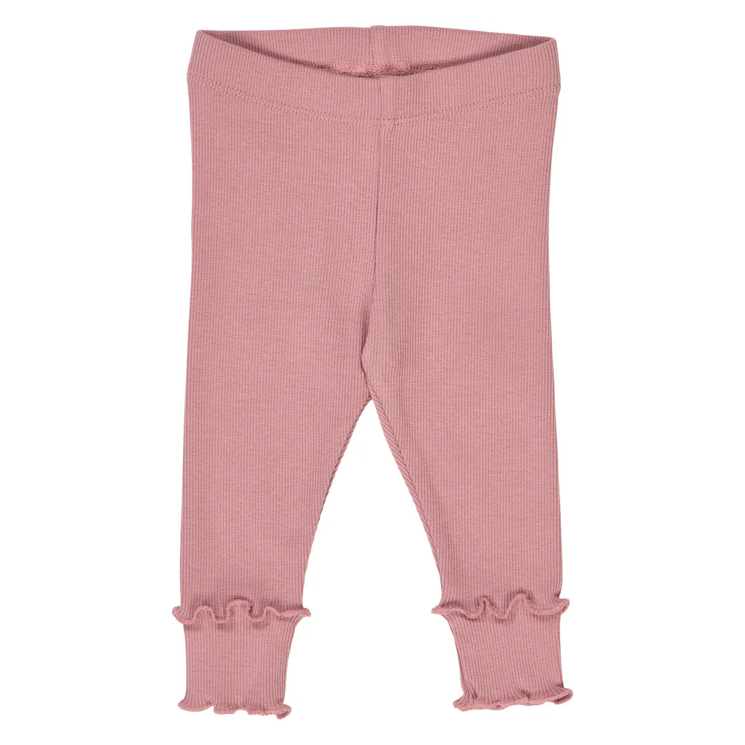 Cozy me rib deco legging- rose- Musli