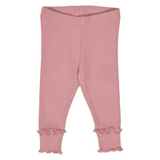 Cozy me rib deco legging- rose- Musli