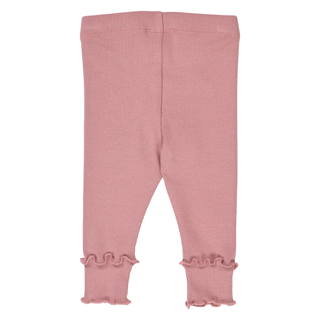 Cozy me rib deco legging- rose- Musli