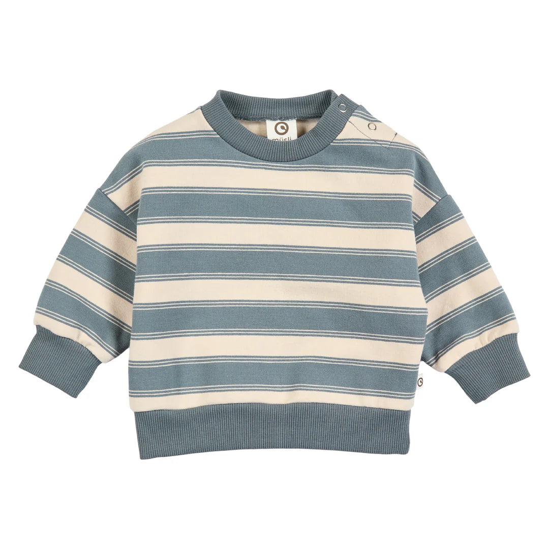 Stripe Sweater- stormblauw- Musli