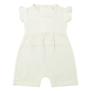 Jumpsuit Ginny Ss - Woven White Embroidery  - Riffle Amsterdam