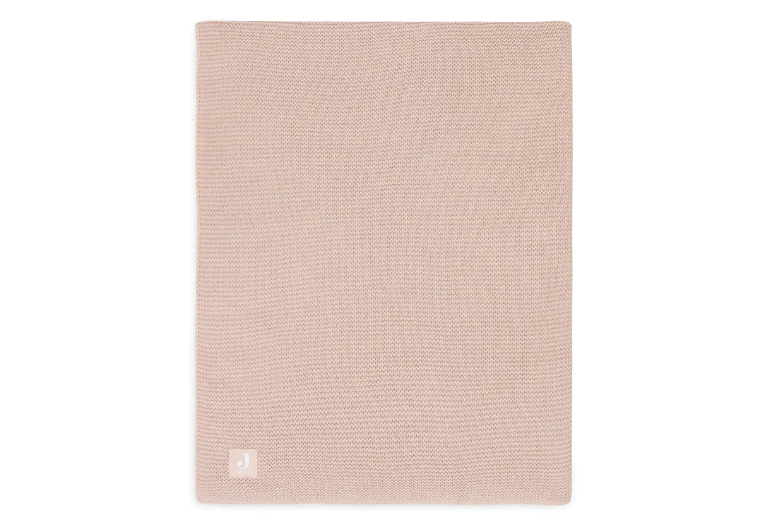 Deken Ledikant 100x150cm Basic Knit - Wilde Rose