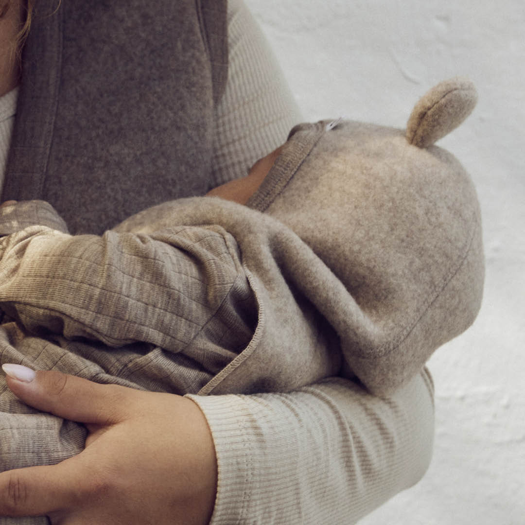 Wollen balaclava- Balsem melange