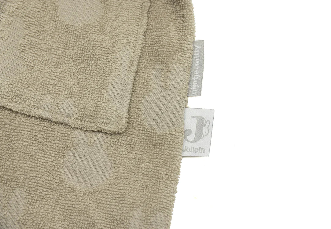 Badjas Badstof 1-2 jaar Miffy Jacquard - Olive Green