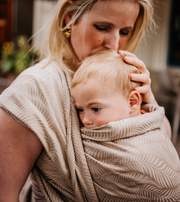 Geweven draagdoek - Palm - Taupe / Beige / Zand