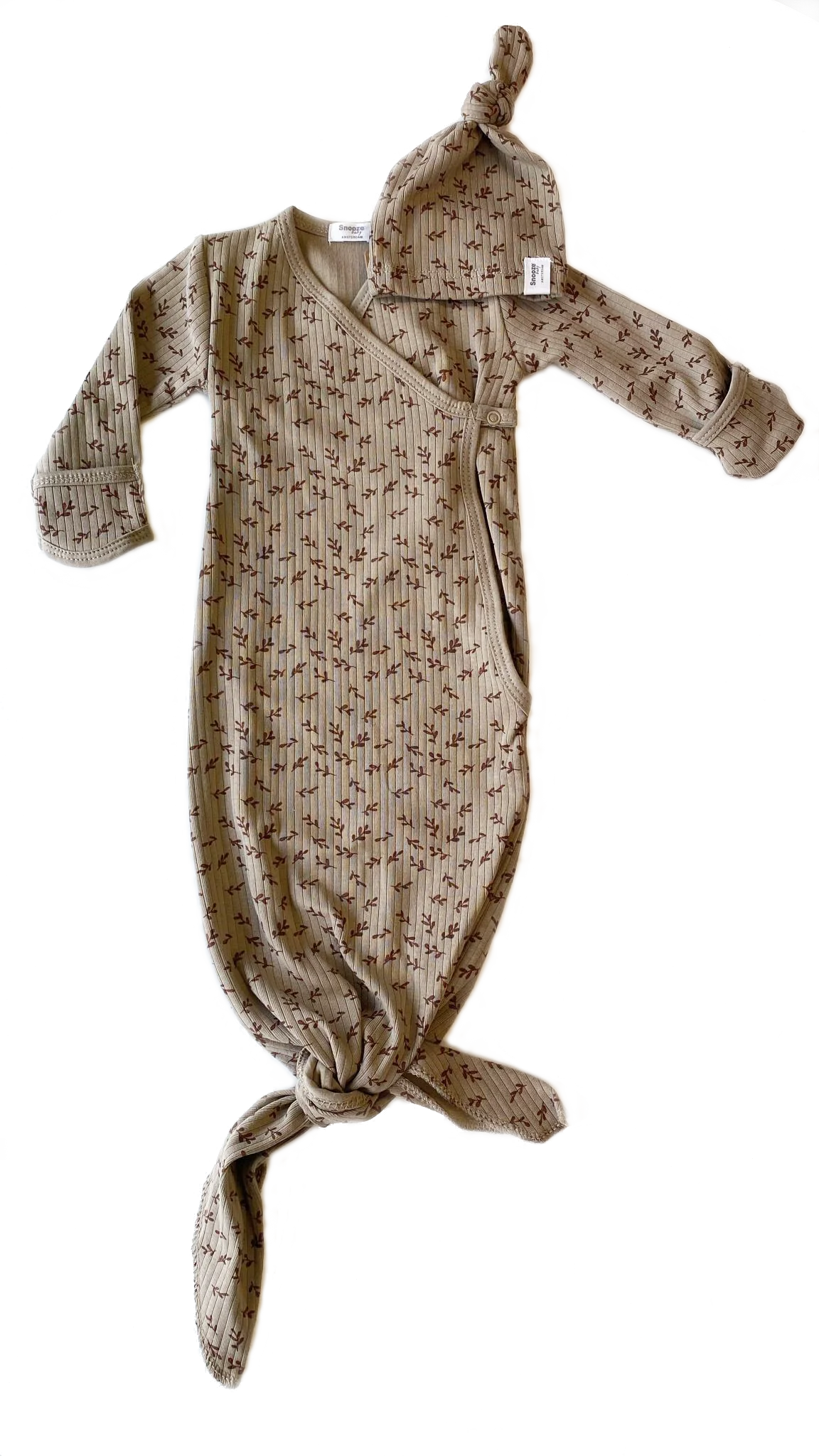 Snoozebaby  geboortepakje / cocoon incl mutsje - Hazel Brown