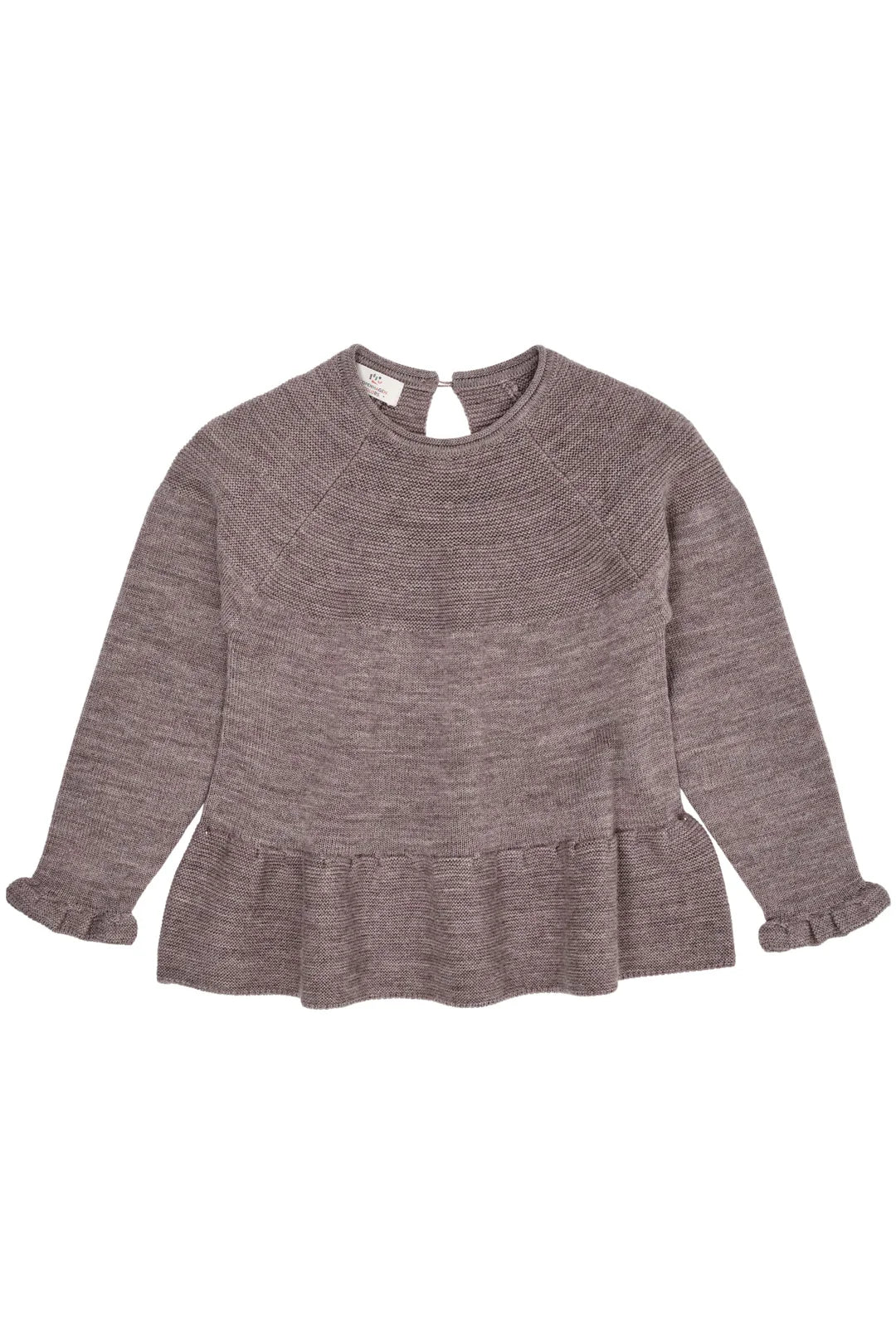 Gebreide trui - merino wol- nature melange