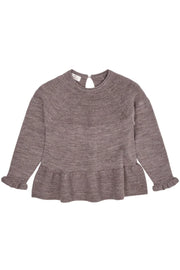 Gebreide trui - merino wol- nature melange