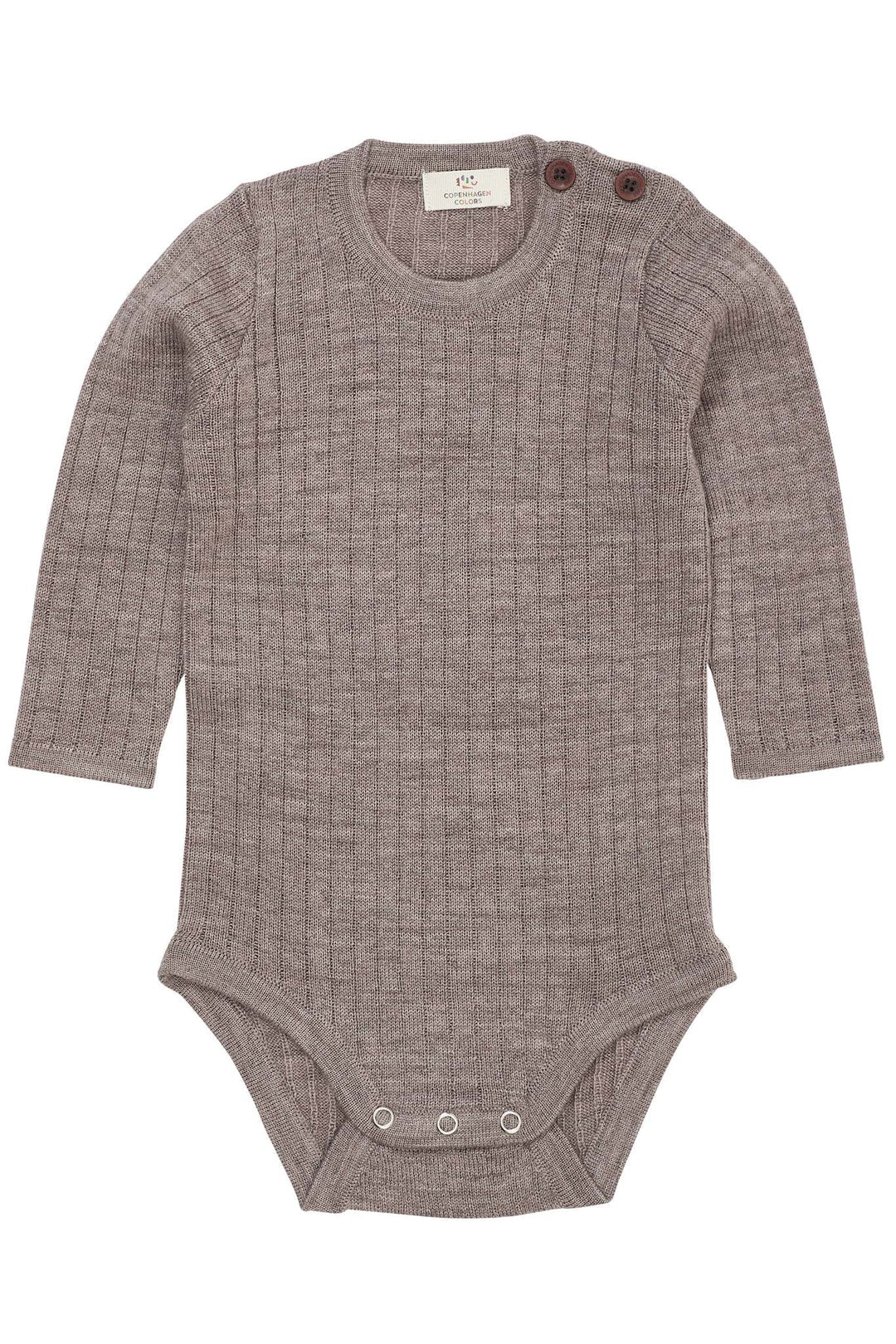 Merino wol romper - Natural melange