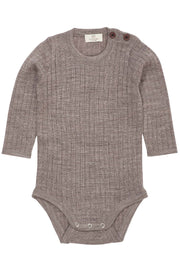 Merino wol romper - Natural melange