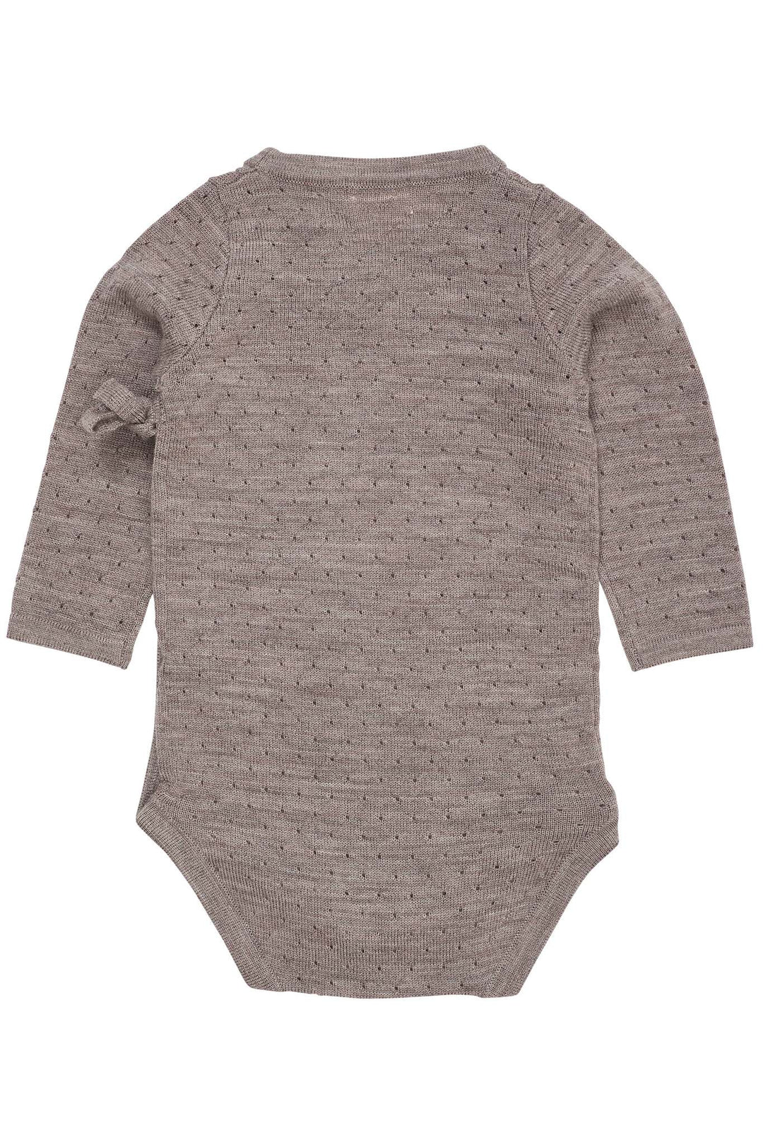 Merino wol overslagromper - Natural melange