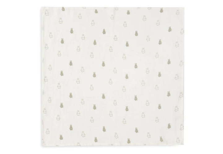 Hydrofiele Doek Small 70x70cm Happy Miffy - Olive Green - 3 Stuks