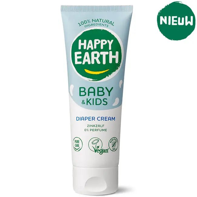 HAPPY EARTH Baby & Kids 100% Natuurlijke Zink Billencrème Baby