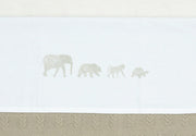 Laken Wieg 75x100cm Animals - Olive Green