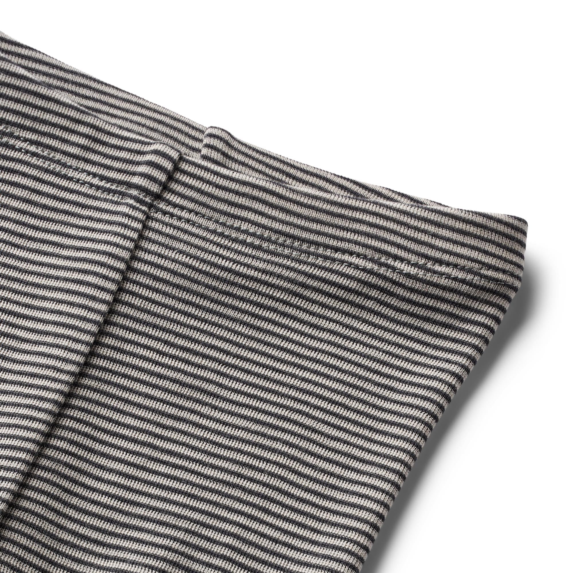 Wollen legging- donkerblauw gestreept