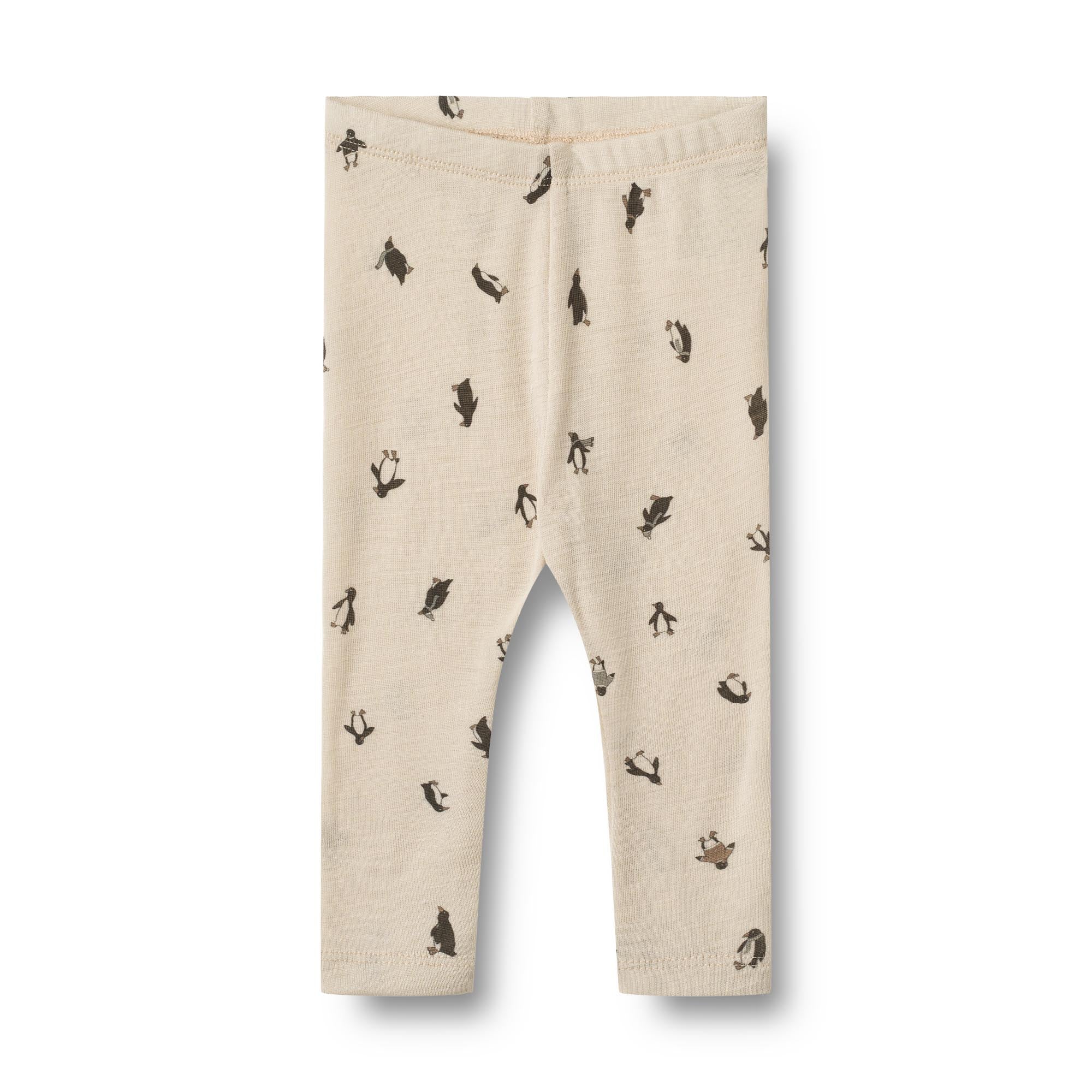 Wollen legging- pinguins