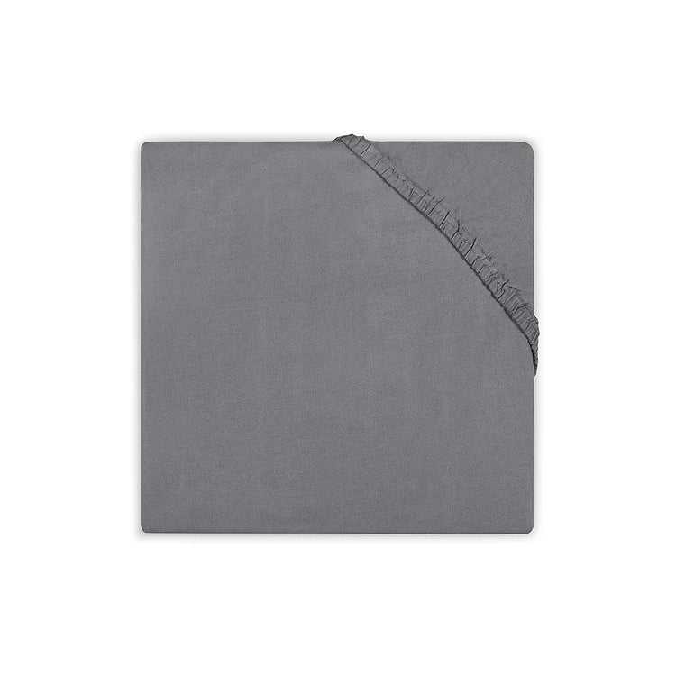 Hoeslaken Ledikant Katoen 60x120cm Dark Grey