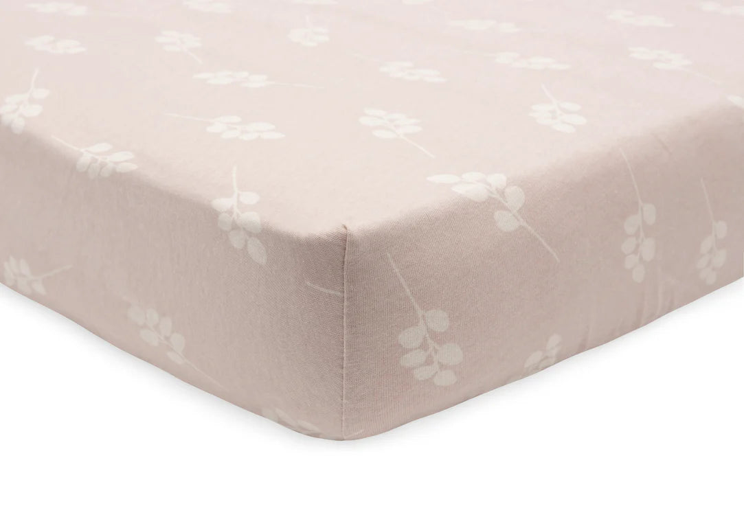 Hoeslaken Ledikant Jersey 60x120cm Twig Wild Rose