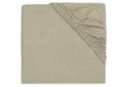 Hoeslaken Ledikant Jersey 60x120cm - Olive Green