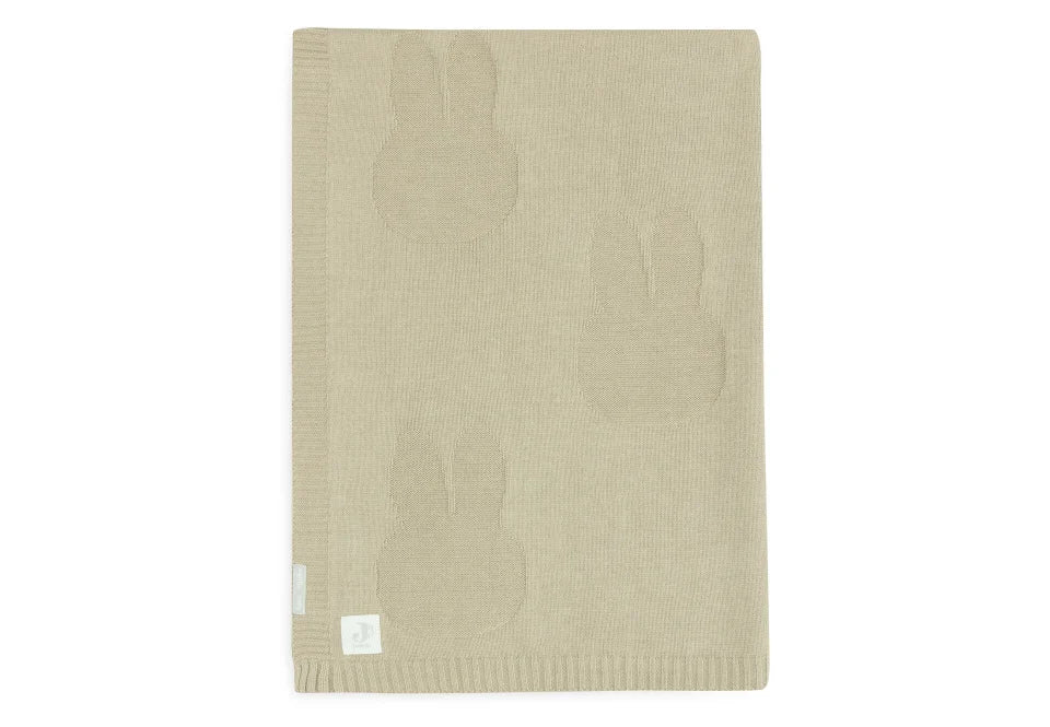 Deken Wieg 75x100cm Miffy Olive Green