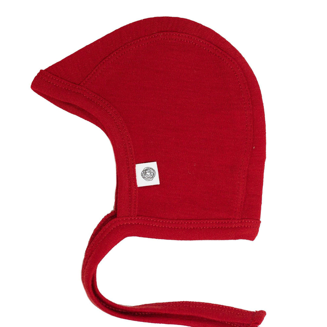 Baby wollen strikmuts – Merinowol – Savvy red