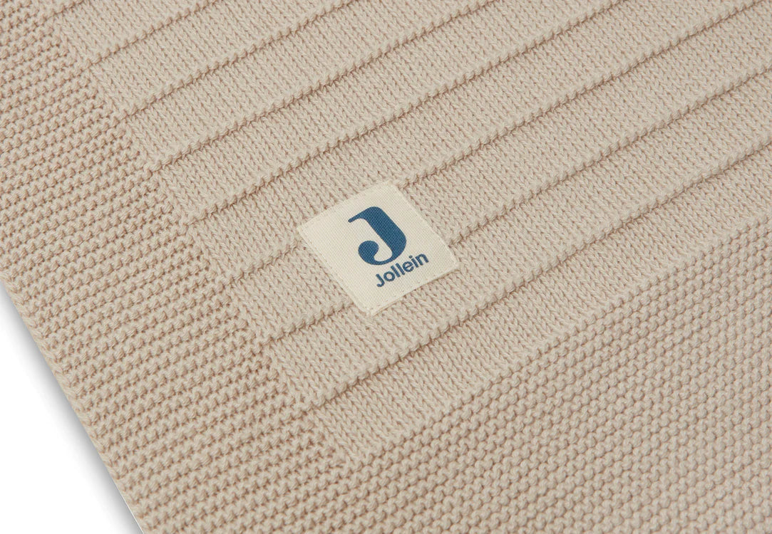 Deken Wieg 70x100cm Pure Knit - Nougat - GOTS