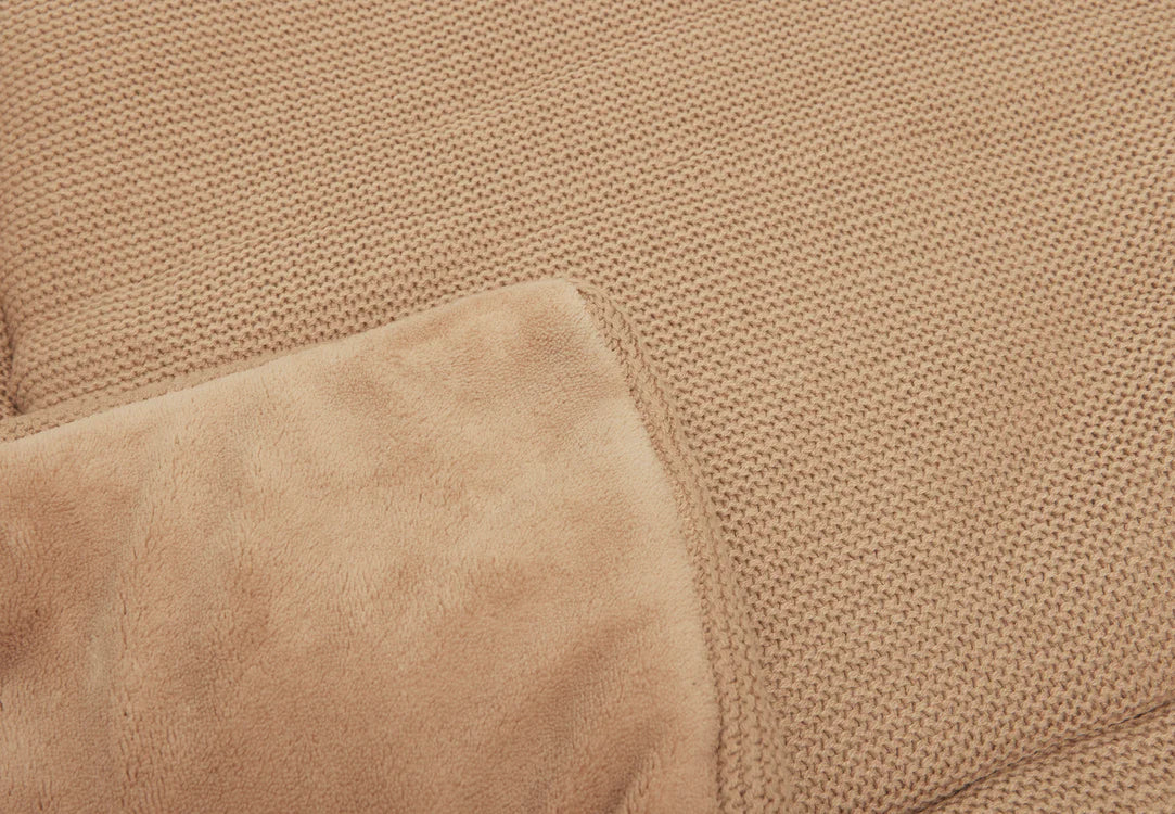 Boxkleed 80x100cm Basic Knit - Biscuit