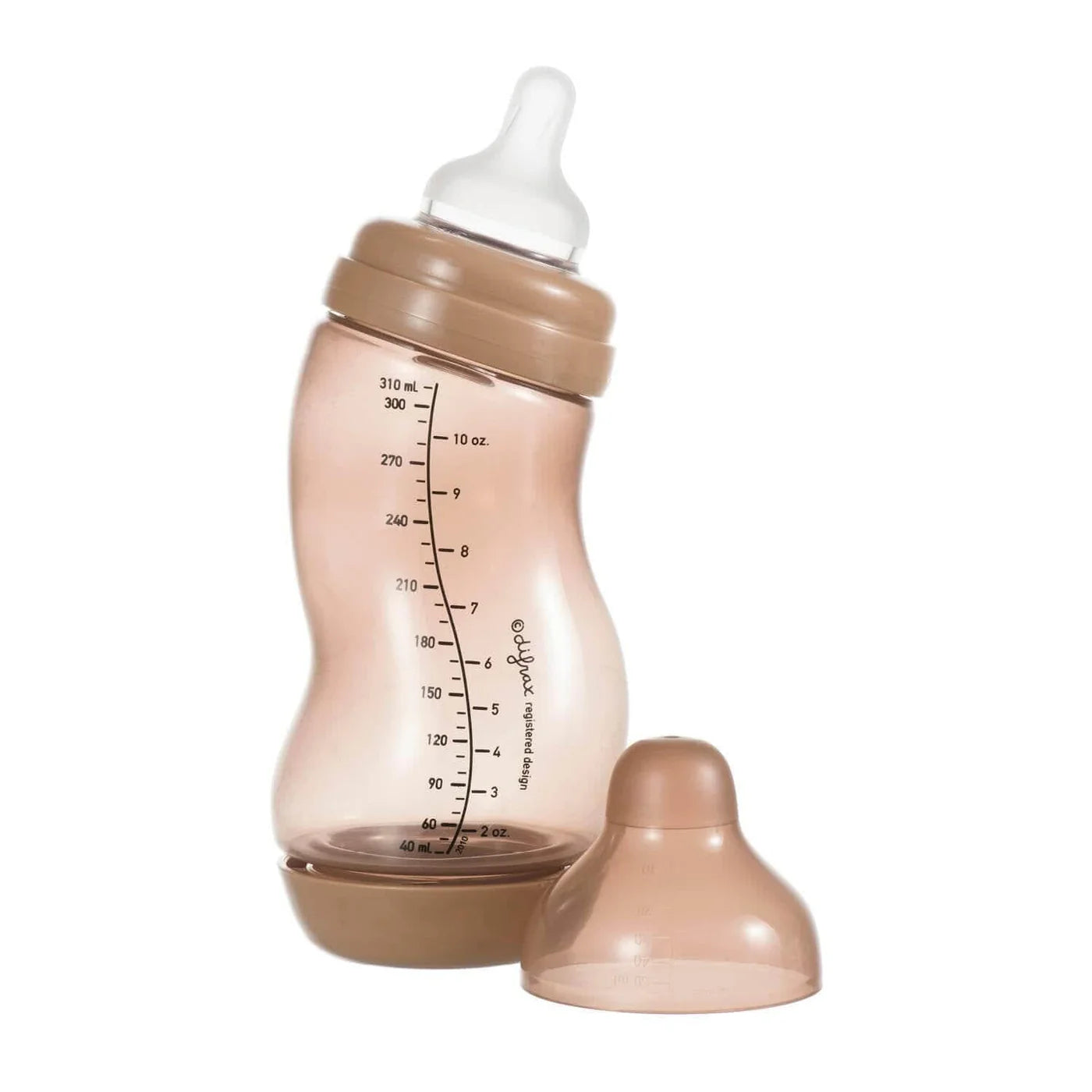 S-fles - Wide - Anti colic - 310 ml - Brown