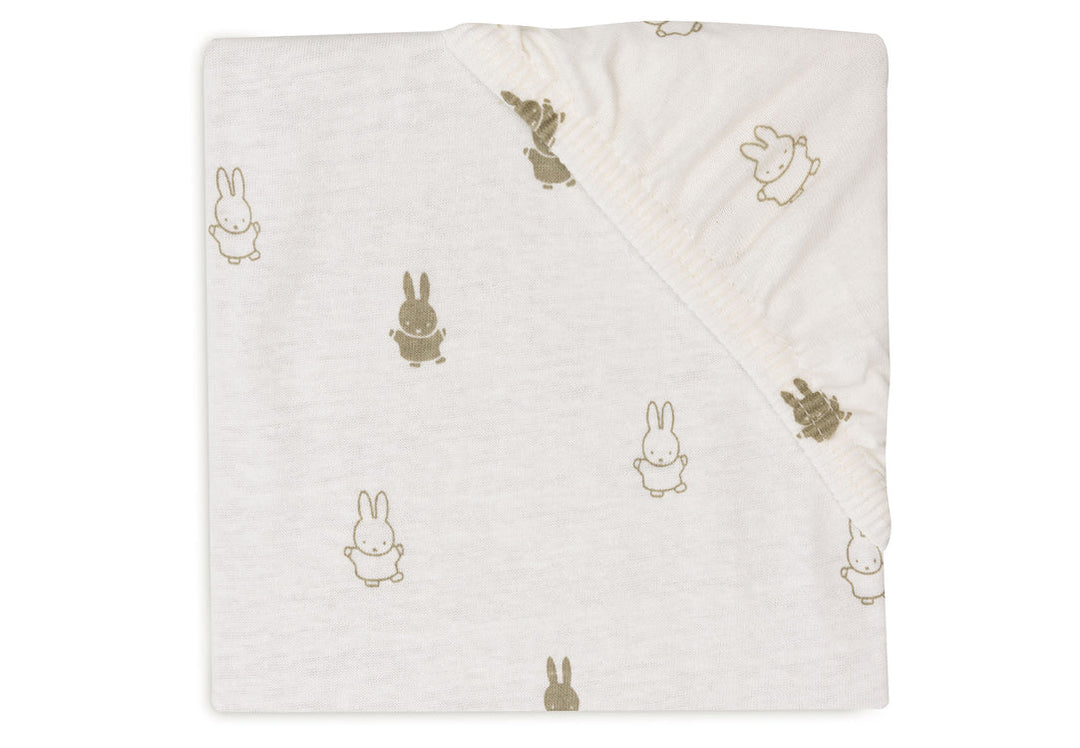 Aankleedkussenhoes Jersey 50x70cm Happy Miffy - Olive Green