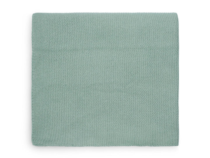 Deken Wieg 75x100cm Basic Knit - Forest Green