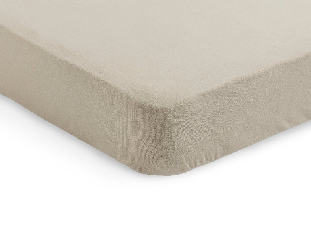 Hoeslaken Ledikant Jersey 60x120cm - Nougat - 2 Stuks