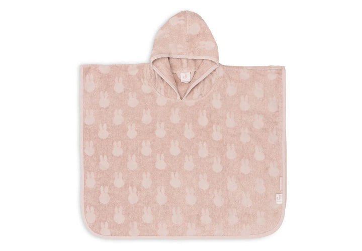 Badponcho Badstof Miffy Jacquard - Wild Rose