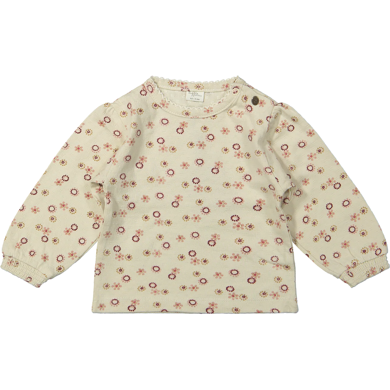 T shirt Malin lsl aop small flower- Riffle Amsterdam