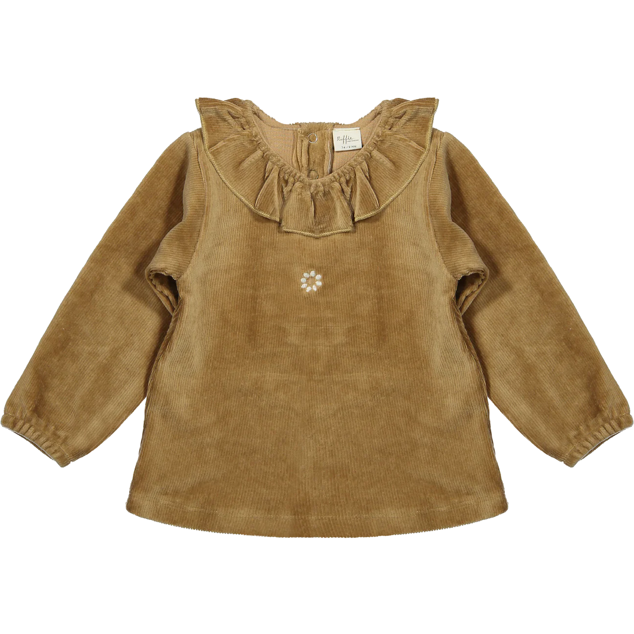 Blouse Cootje- rib brown- Riffle Amsterdam
