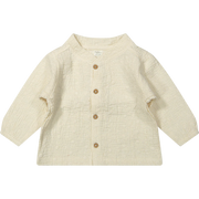Blouse Cleo Woven White Embroidery ronde print - Riffle Amsterdam